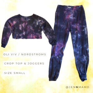 Women’s OLI VIV Loungewear / PJs / Jogger Tie Dye Set - Size Small